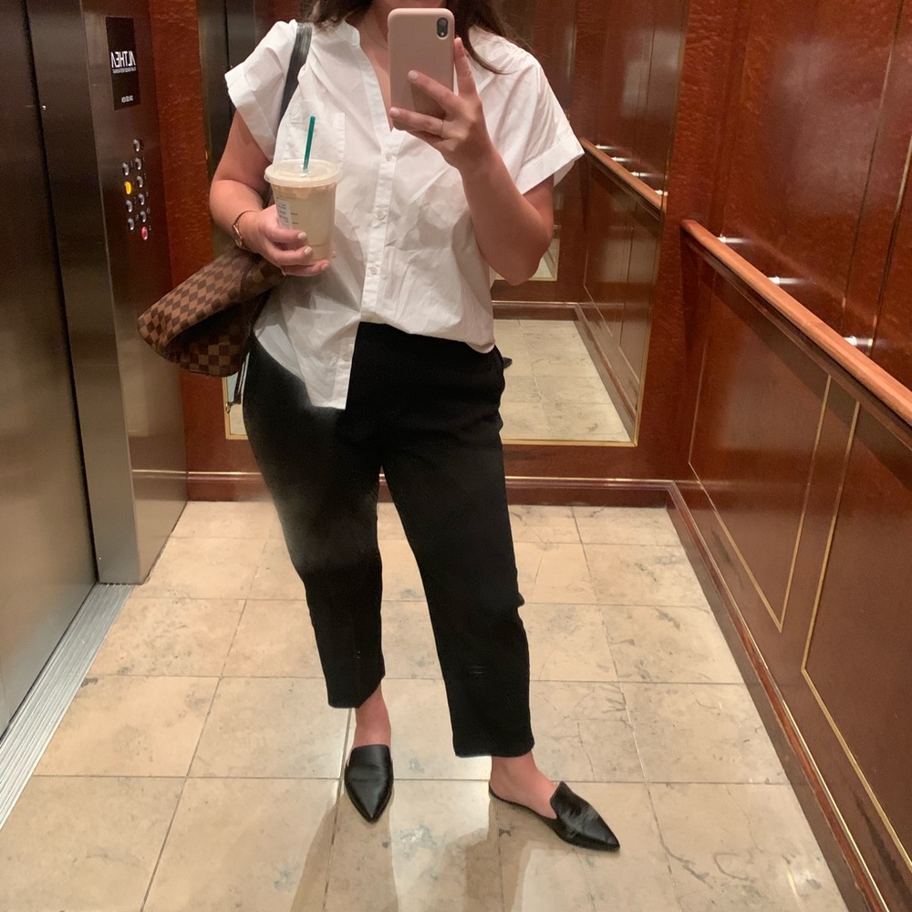 Oversized White Button Down